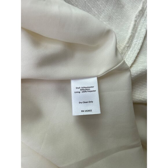 Sail to Sable Cream Basket Weave Fit & Flare Dress Size 12 - Picture 10 of 10